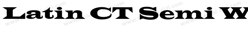 Latin CT Semi Wide Regular字体转换